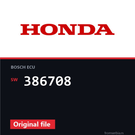 Honda CR-V 386708 original ECU file