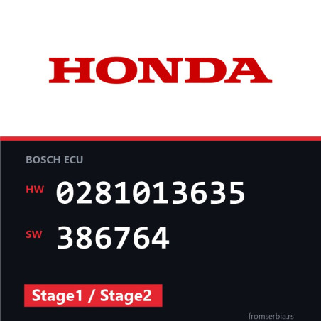Honda CR-V 0281013635 386764 Stage1 / Stage2 tuning file