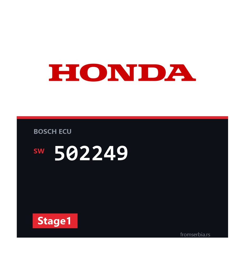Honda CR-V 502249 Stage1 tuning file