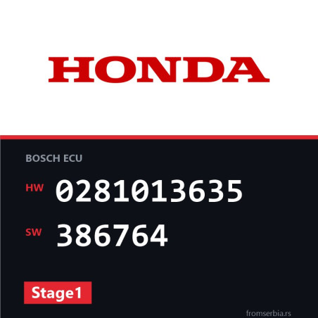 Honda CRV 0281013635 386764 Stage1 tuning file