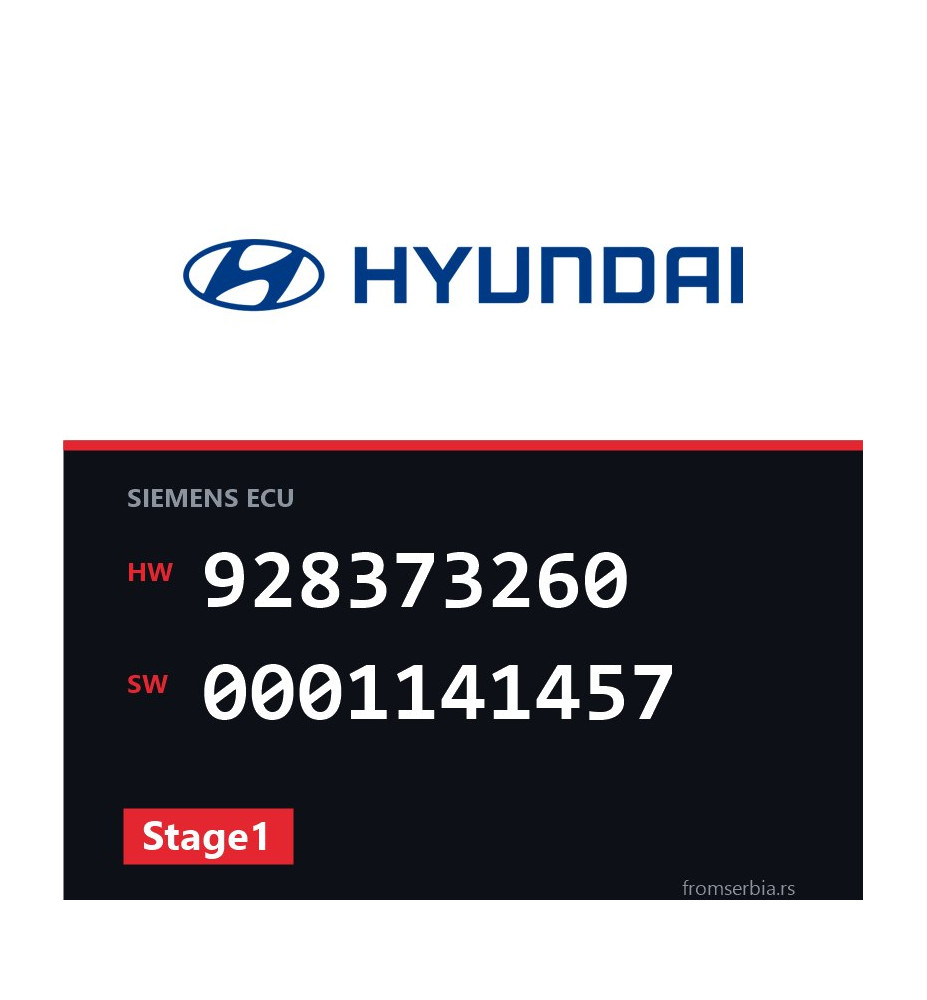 Hyundai Coupe 928373260 0001141457 Stage1 tuning file