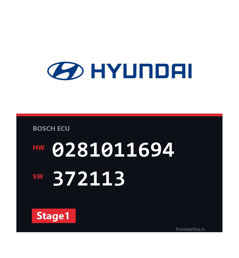 Hyundai Coupe 0281011694 372113 Stage1 tuning file
