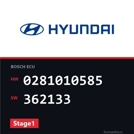 Hyundai Santa 0281010585 362133 Stage1 tuning file