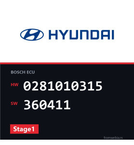 Hyundai Santa 0281010315 360411 Stage1 tuning file