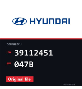 Hyundai Terracan 39112451 047B original ECU file
