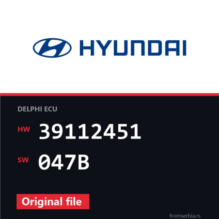 Hyundai Terracan 39112451 047B original ECU file