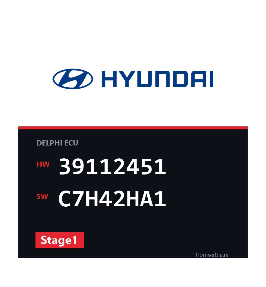 Hyundai Terracan 39112451 C7H42HA1 Stage1 tuning file