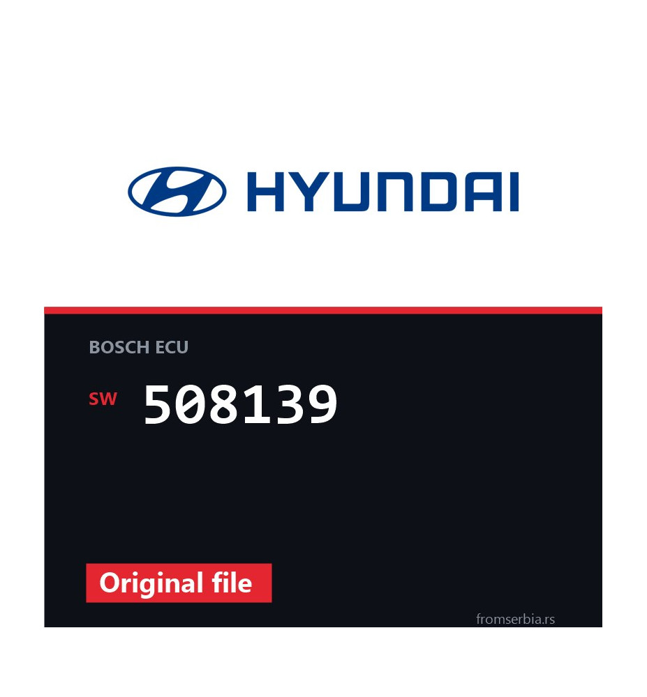 Hyundai i30 508139 original ECU file