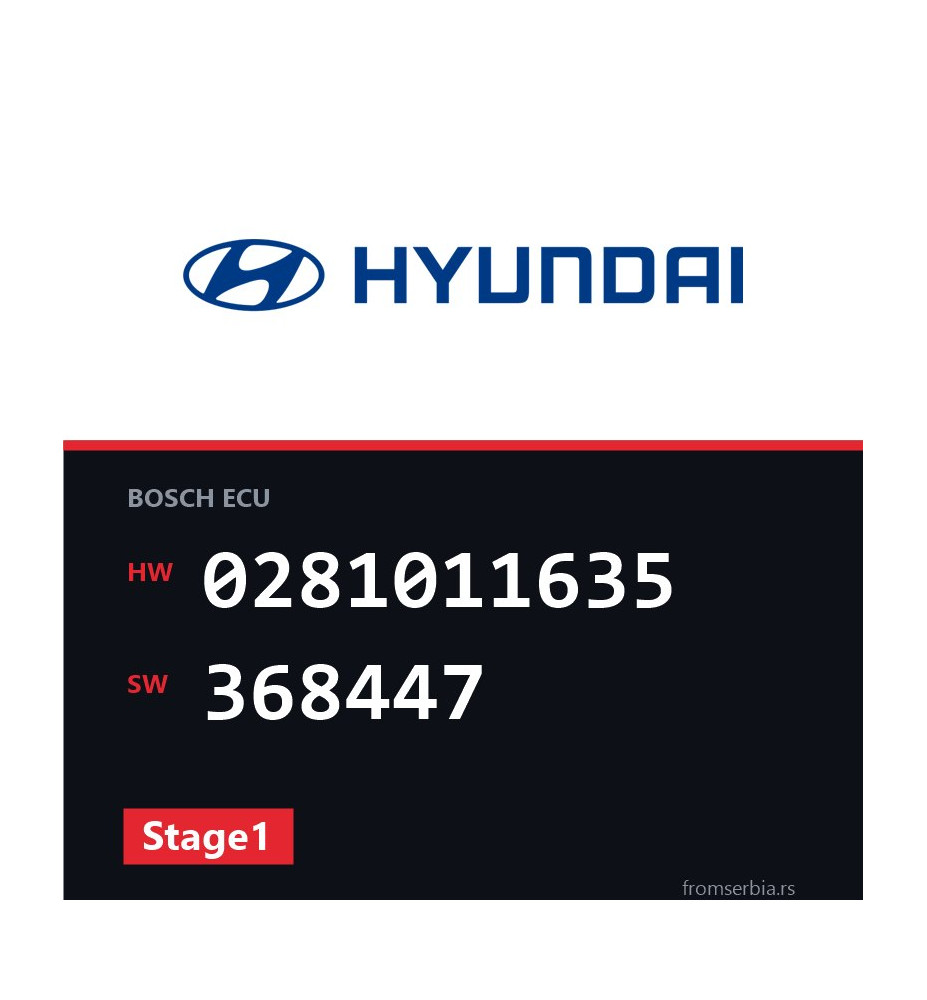 Hyundai Santa 0281011635 368447 Stage1 tuning file