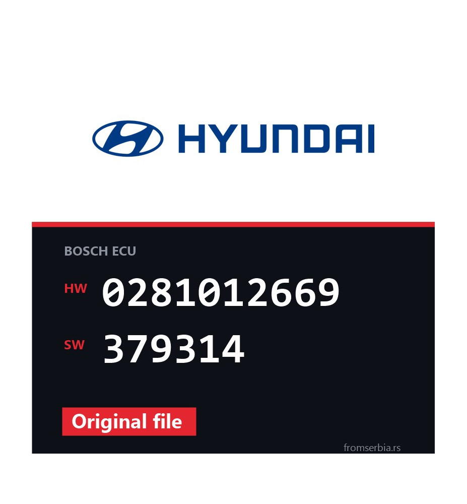 Hyundai Santa 0281012669 379314 Stage1 tuning file