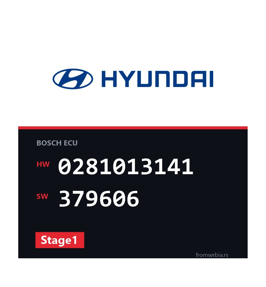 Hyundai Getz 0281013141 379606 Stage1 tuning file