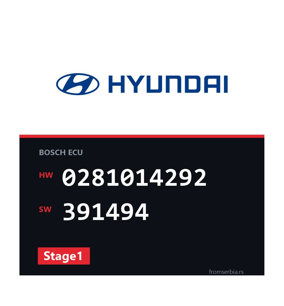 Hyundai i30 0281014292 391494 Stage1 tuning file