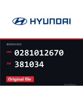 Hyundai Santa 0281012670 381034 original ECU file