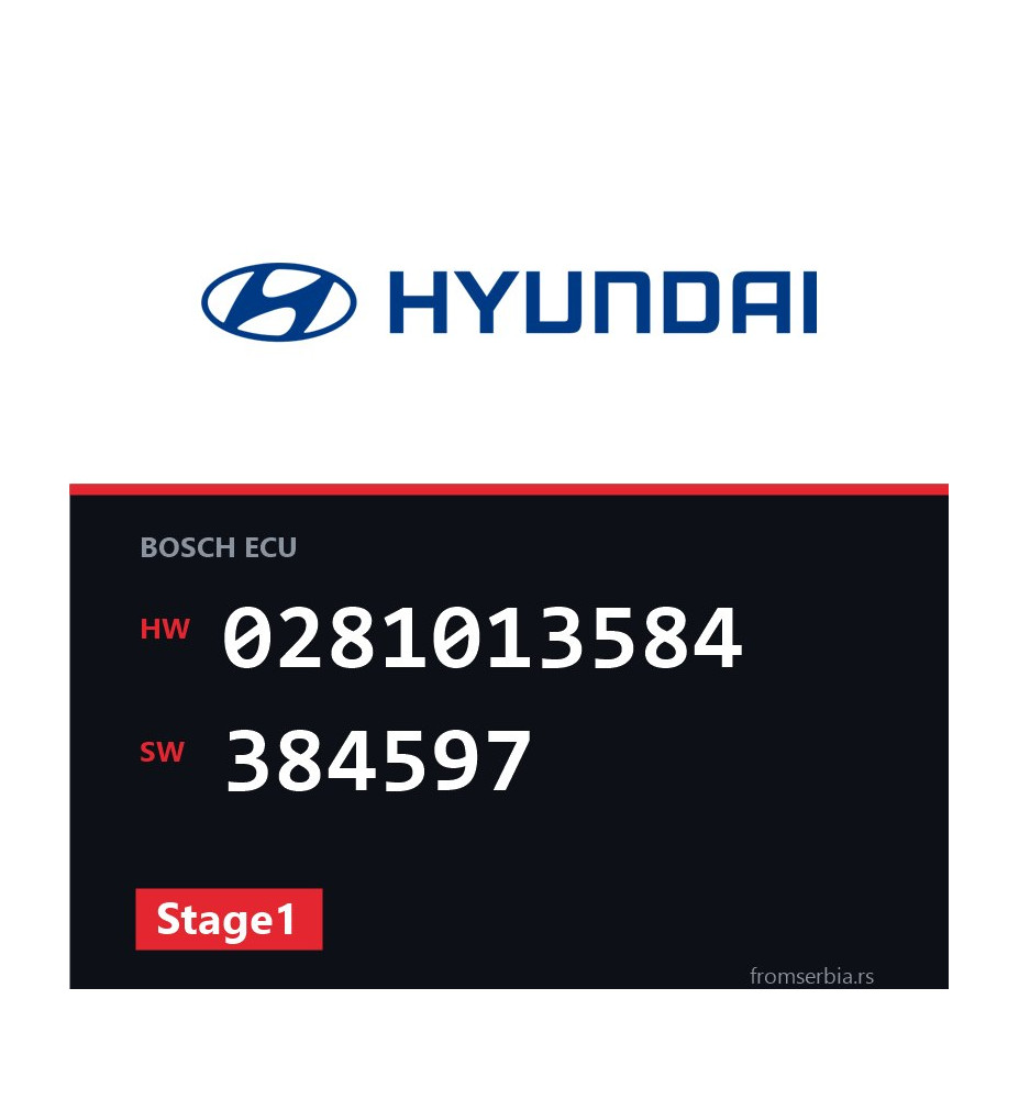 Hyundai Santa 0281013584 384597 Stage1 tuning file