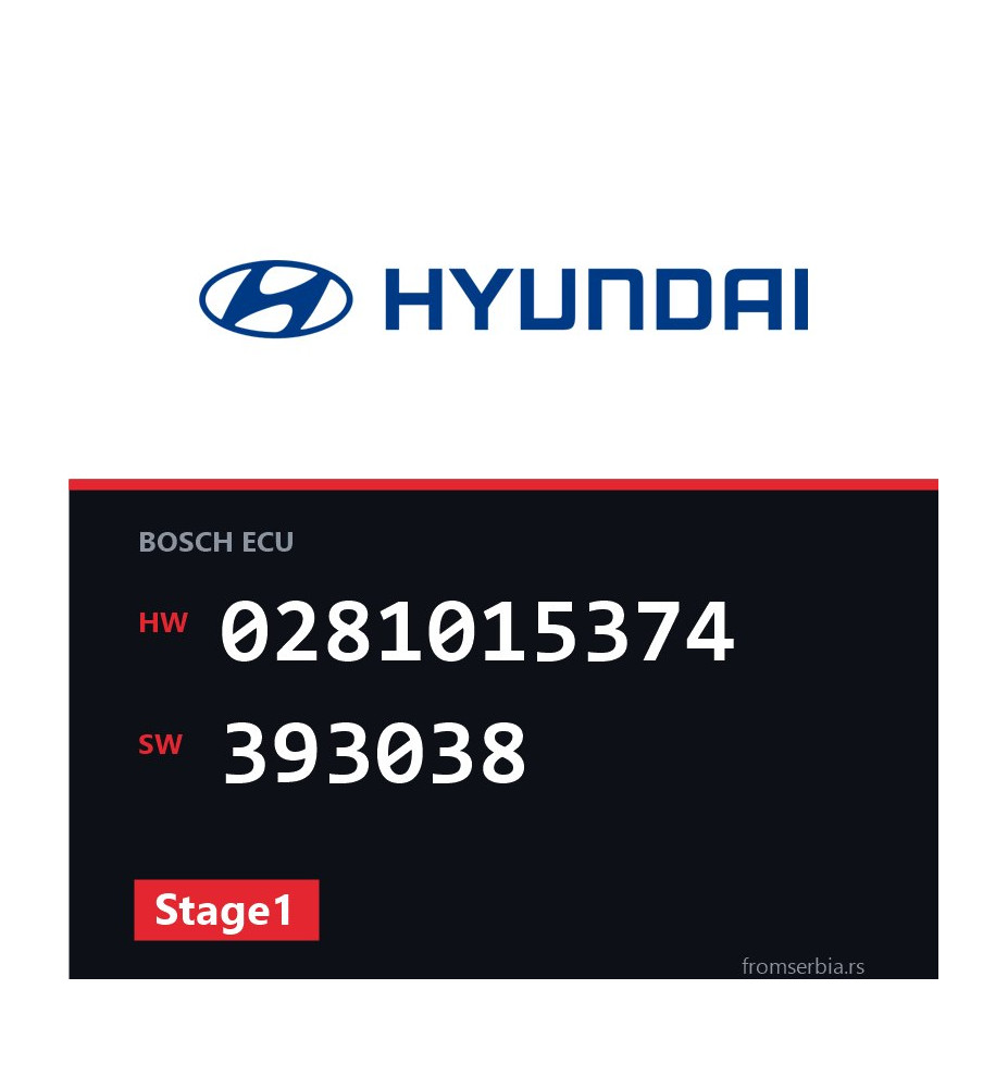 Hyundai Santa 0281015374 393038 Stage1 tuning file