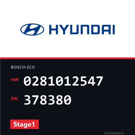 Hyundai Tucson 0281012547 378380 Stage1 tuning file