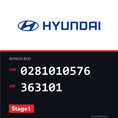 Hyundai Alentra 0281010576 363101 Stage1 tuning file