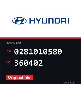 Hyundai Santa 0281010580 360402 original ECU file