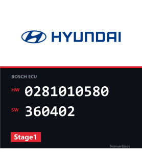 Hyundai Santa 0281010580 360402 Stage1 tuning file
