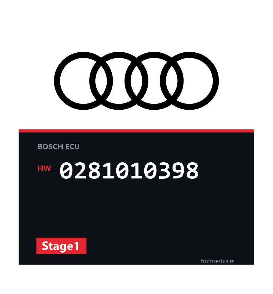 Audi A6 0281010398 Stage1 tuning file