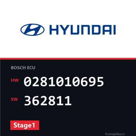 Hyundai Santa 0281010695 362811 Stage1 tuning file