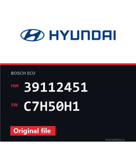 Hyundai Terracan 39112451 C7H50H1 original ECU file