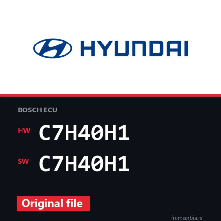Hyundai Terracan C7H40H1 C7H40H1 original ECU file