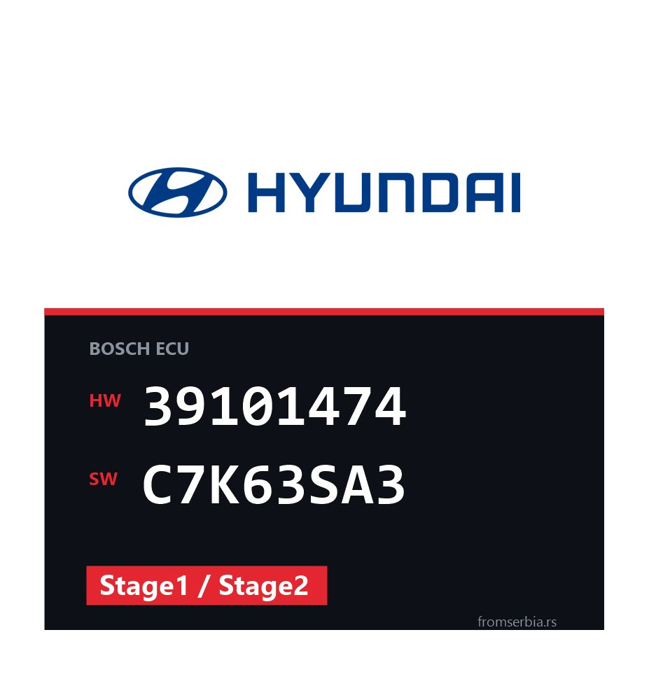 Hyundai Terracan 39101474 C7K63SA3 Stage1 / Stage2 tuning file