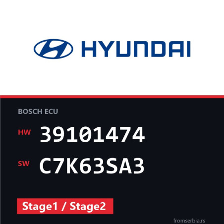 Hyundai Terracan 39101474 C7K63SA3 Stage1 / Stage2 tuning file