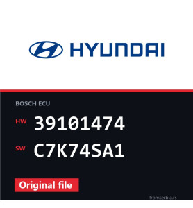 Hyundai Terracan 39101474 C7K74SA1 original ECU file