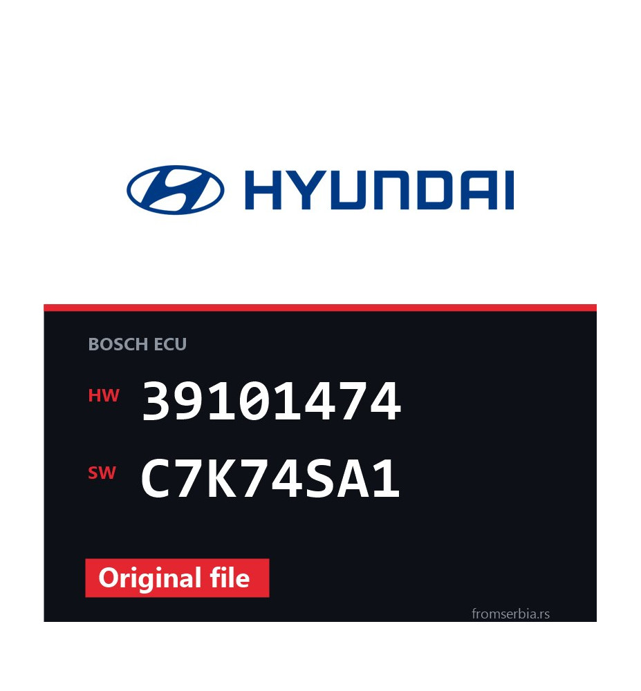 Hyundai Terracan 39101474 C7K74SA1 Stage1 tuning file