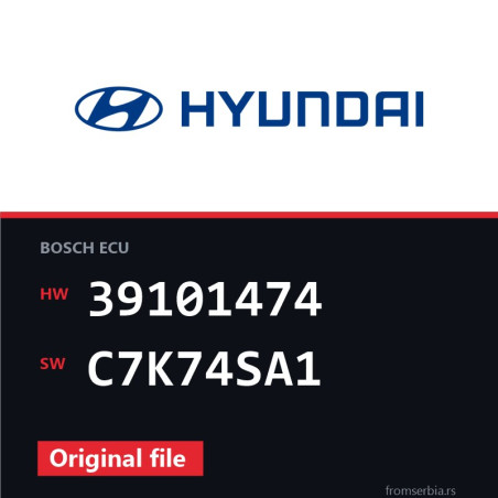 Hyundai Terracan 39101474 C7K74SA1 original ECU file