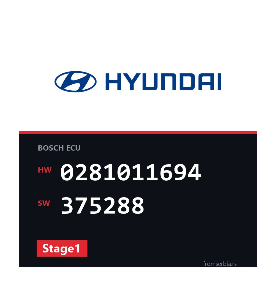 Hyundai Tucson 0281011694 375288 Stage1 tuning file