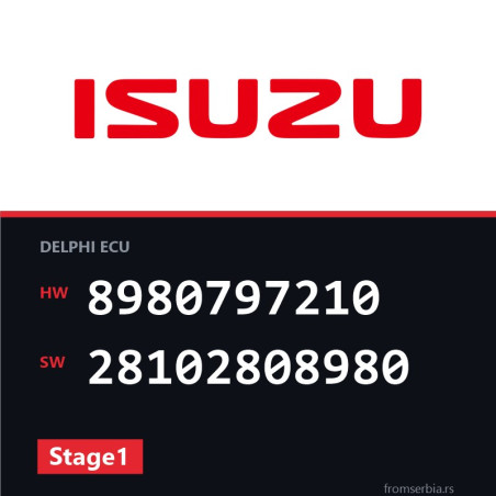 Isuzu +Vmax 8980797210 28102808980 Stage1 tuning file