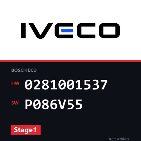 Iveco Daily 0281001537 P086V55 Stage1 tuning file