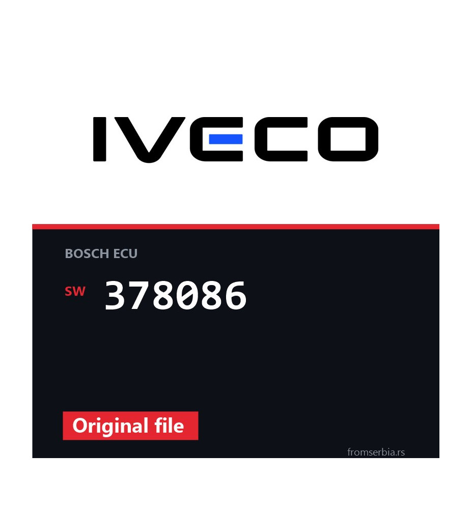 Iveco Daily 378086 original ECU file