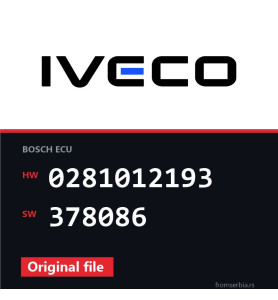 Iveco Daily 0281012193 378086 original ECU file