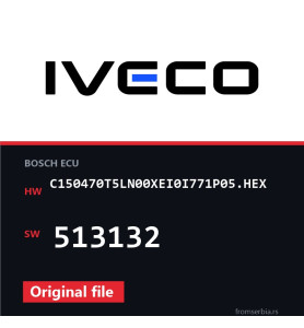 Iveco Daily C150470T5LN00XEI0I771P05.HEX 513132 original ECU file