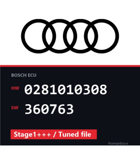 Audi A3 0281010308 360763 Stage1+++ / Tuned file tuning file
