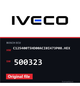 Iveco Daily C125400T5HD00ACI0I473P08.HEX 500323 original ECU file