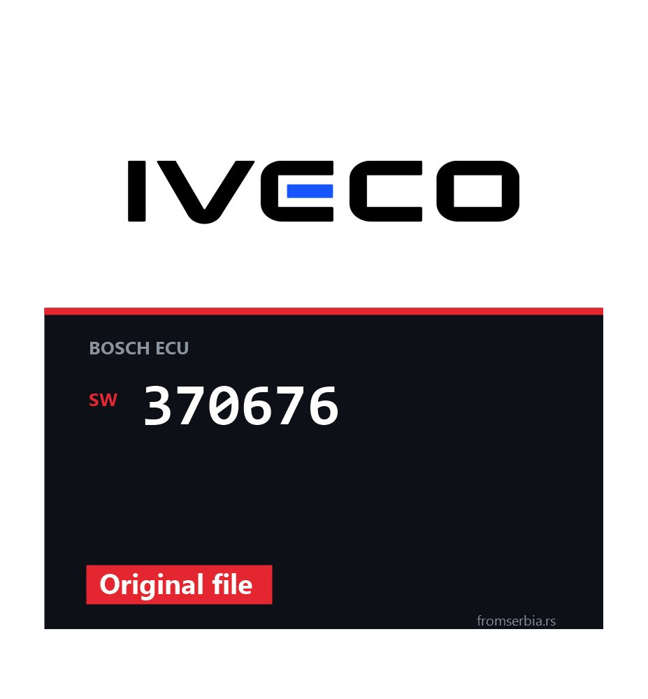 Iveco Daily 370676 original ECU file