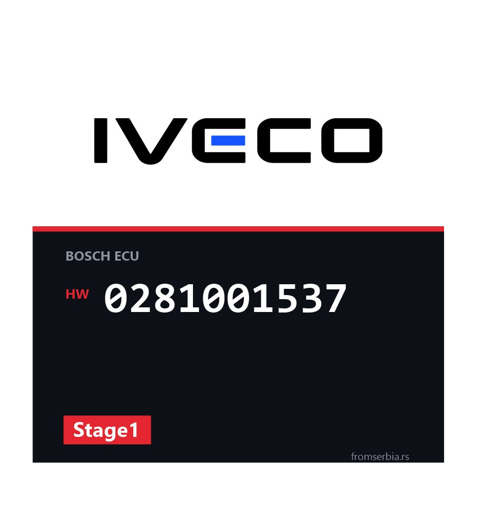 Iveco Daily 0281001537 Stage1 tuning file