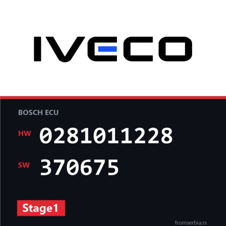 Iveco Dally 0281011228 370675 Stage1 tuning file