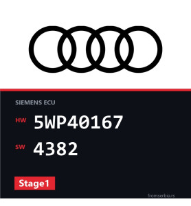 Audi A3 5WP40167 4382 Stage1 tuning file
