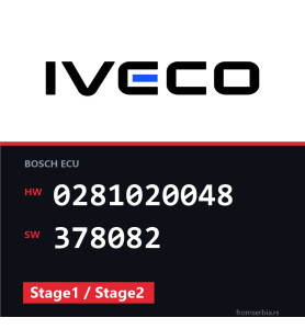 Iveco Stralis 0281020048 378082 Stage1 / Stage2 tuning file