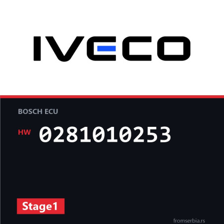Iveco Tector 0281010253 Stage1 tuning file