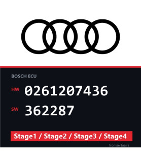 Audi 0261207436 362287 Stage1 / Stage2 / Stage3 / Stage4 file