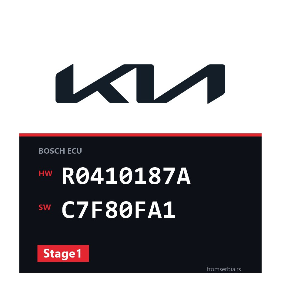Kia Carnival R0410187A C7F80FA1 Stage1 tuning file