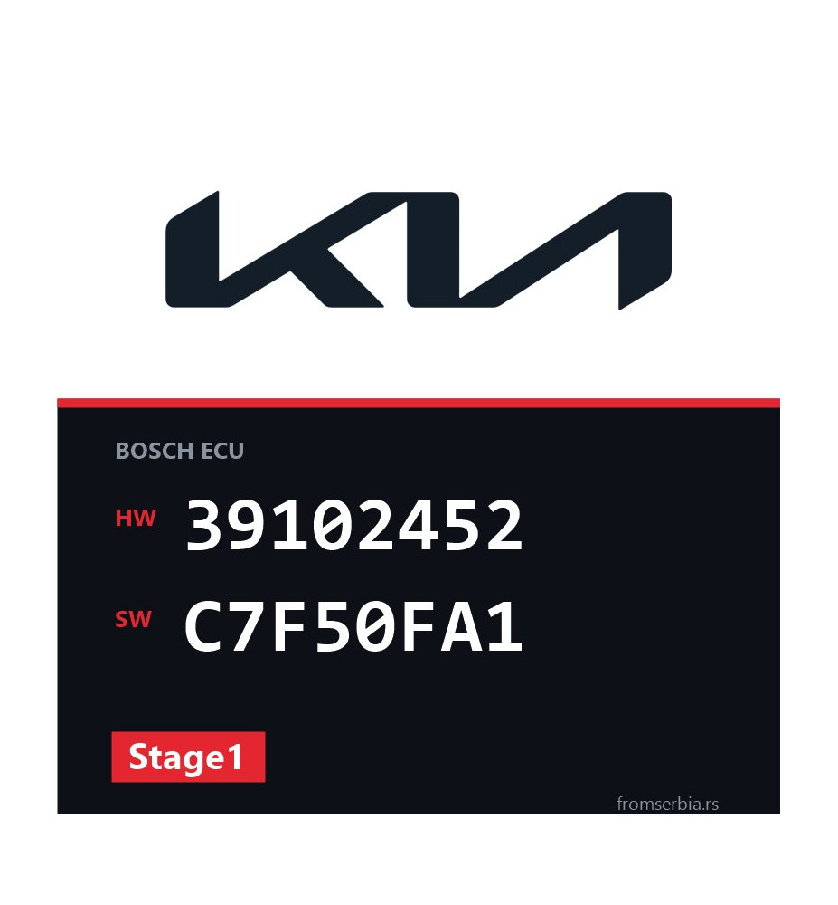Kia Carnival 39102452 C7F50FA1 Stage1 tuning file