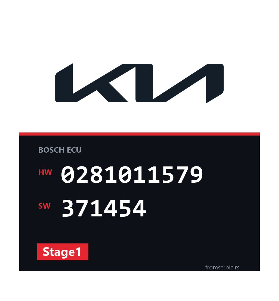 Kia Sorento 0281011579 371454 Stage1 tuning file